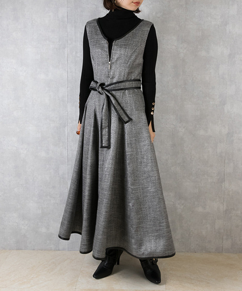 RANDA（ランダ）の「フロントジップロングワンピース