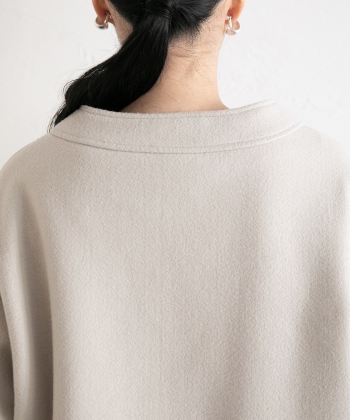 LOWRYS FARM（ローリーズファーム）の「ＴＲノーカラージャケット　887608（ノーカラージャケット・レディース・ブラウン/ブルー/アイボリー・FREE）」の11枚目の写真