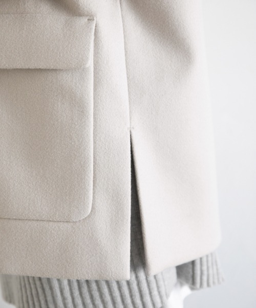 LOWRYS FARM（ローリーズファーム）の「ＴＲノーカラージャケット　887608（ノーカラージャケット・レディース・ブラウン/ブルー/アイボリー・FREE）」の15枚目の写真