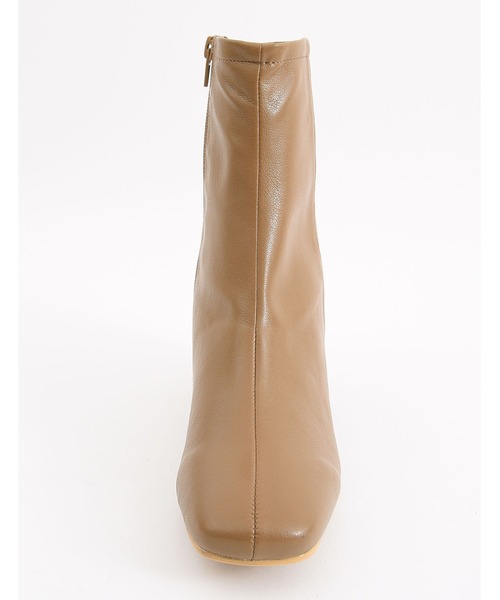 POU DOU DOU(プードゥドゥ)の「スクエアトゥヒールショートブーツ(ブーツ・レディース・ブラック/ブラウン・4/3)」の15枚目の写真