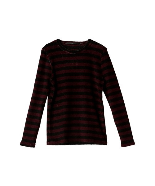 NO ID.(ノーアイディ)の「【NO ID.】Bicule Lamb Pile Border Crew-Neck Pullover / ビキューレ ラム パイル ボーダー クルーネック プルオーバー(ニット/セーター・メンズ・ホワイト×ブラック/グレー系その他/ホワイト×ネイビー/ブラック系その他3・2/3/1)」の17枚目の写真