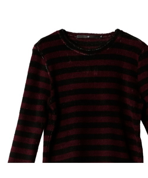 NO ID.(ノーアイディ)の「【NO ID.】Bicule Lamb Pile Border Crew-Neck Pullover / ビキューレ ラム パイル ボーダー クルーネック プルオーバー(ニット/セーター・メンズ・ホワイト×ブラック/グレー系その他/ホワイト×ネイビー/ブラック系その他3・2/3/1)」の20枚目の写真