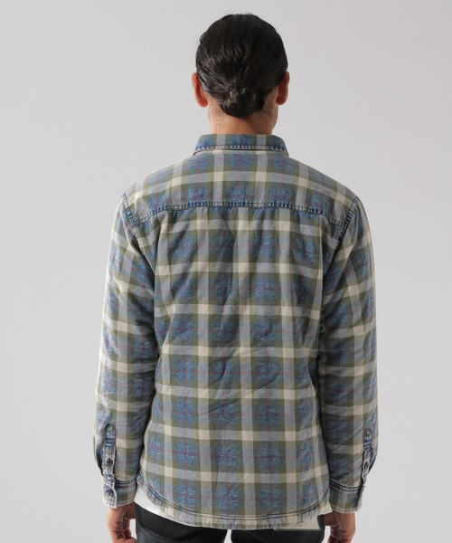 BAYFLOW(ベイフロー)の「ウラボアチェックシャツ(シャツ/ブラウス・メンズ・オレンジ/ブルー/グリーン・SMALL/MEDIUM/LARGE)」の6枚目の写真