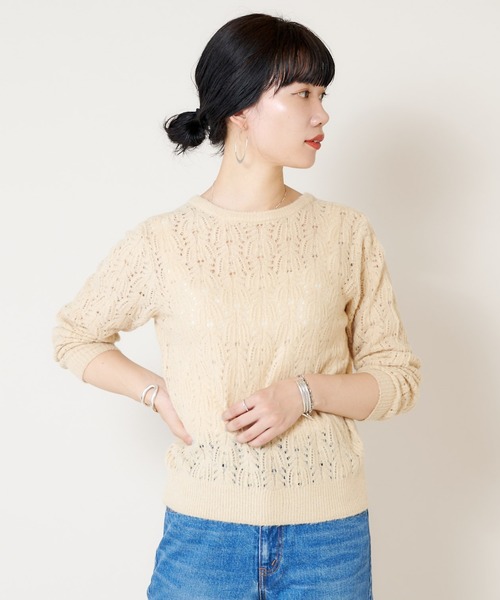 BEAUTY&amp;YOUTH UNITED ARROWS - shenery 2way透かし柄編みニット SHENERY（シーナリー）の「2WAY透かし柄編みニット（ニット