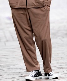 Beno | 【 セットアップ 対応 】TCポンチジャージ / リラクシング ワイド テーパード イージー パンツ(スウェットパンツ)