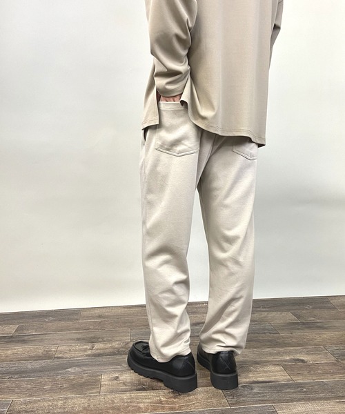 Beno（ビーノ）の「TCポンチジャージ / リラクシング ワイド テーパード イージー パンツ（スウェットパンツ・メンズ・ブラウン/ブラック/ネイビー/グレイッシュベージュ/ライトカーキ・L/M）」の10枚目の写真