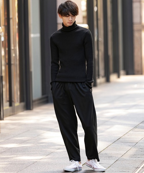 Beno（ビーノ）の「TCポンチジャージ / リラクシング ワイド テーパード イージー パンツ（スウェットパンツ・メンズ・ブラウン/ブラック/ネイビー/グレイッシュベージュ/ライトカーキ・L/M）」の21枚目の写真