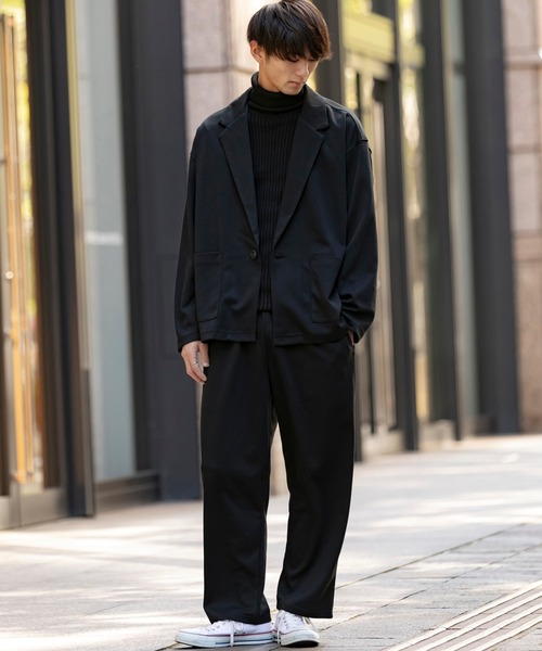 Beno（ビーノ）の「TCポンチジャージ / リラクシング ワイド テーパード イージー パンツ（スウェットパンツ・メンズ・ブラウン/ブラック/ネイビー/グレイッシュベージュ/ライトカーキ・L/M）」の22枚目の写真