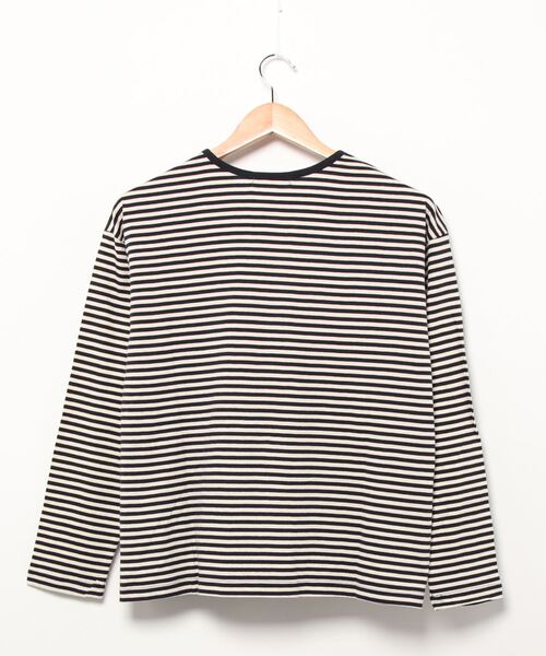 AMERICAN HOLIC（アメリカンホリック）の「フロントタックボーダーカットプルオーバー1　＊（Tシャツ/カットソー・レディース・ブラック/ネイビー・M/L）」の3枚目の写真