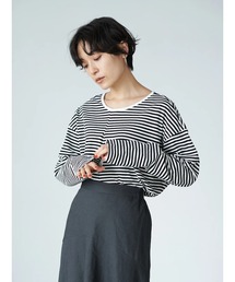 フロントタックボーダーカットプルオーバー1 *