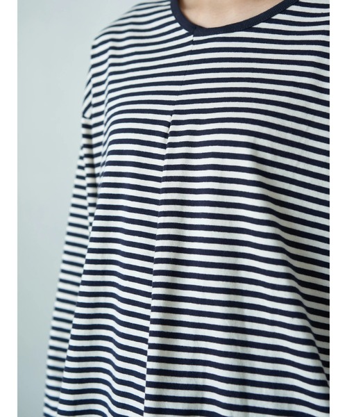 AMERICAN HOLIC（アメリカンホリック）の「フロントタックボーダーカットプルオーバー1　＊（Tシャツ/カットソー・レディース・ブラック/ネイビー・M/L）」の14枚目の写真