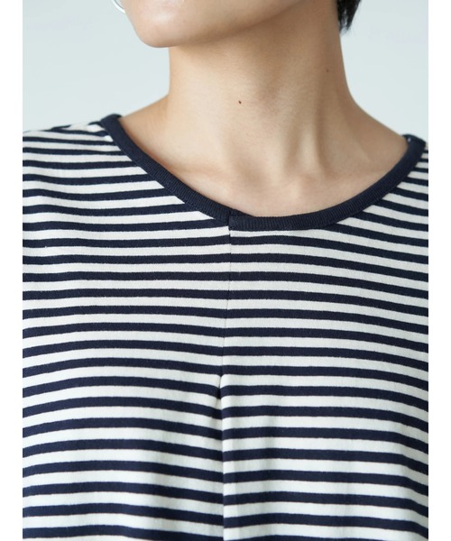 AMERICAN HOLIC（アメリカンホリック）の「フロントタックボーダーカットプルオーバー1　＊（Tシャツ/カットソー・レディース・ブラック/ネイビー・M/L）」の13枚目の写真