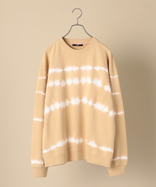 SHIPS(シップス)の「【WEB限定】SHIPS: ビッグシルエット タイダイ クルーネック スウェット(スウェット・メンズ・ブラック/ライトグレー/ベージュ/ブラウン・SMALL/MEDIUM/LARGE/X-LARGE)」の1枚目の写真