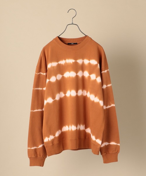 SHIPS(シップス)の「【WEB限定】SHIPS: ビッグシルエット タイダイ クルーネック スウェット(スウェット・メンズ・ブラック/ライトグレー/ベージュ/ブラウン・SMALL/MEDIUM/LARGE/X-LARGE)」の4枚目の写真