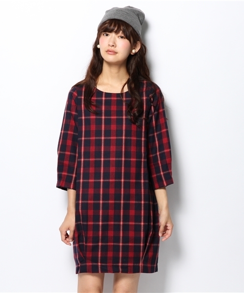 DISCOAT（ディスコート）の「【Discoat】チェックワンピース（ワンピース・レディース・レッド/グリーン・ﾌﾘ-）」の12枚目の写真