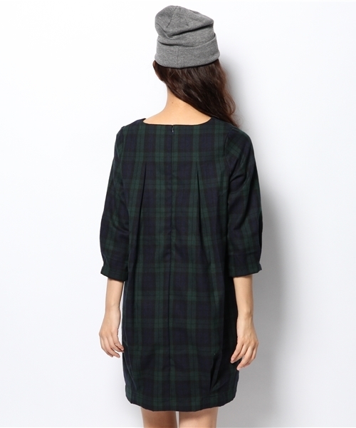 DISCOAT（ディスコート）の「【Discoat】チェックワンピース（ワンピース・レディース・レッド/グリーン・ﾌﾘ-）」の5枚目の写真