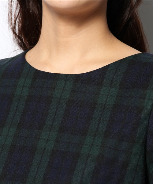 DISCOAT（ディスコート）の「【Discoat】チェックワンピース（ワンピース・レディース・レッド/グリーン・ﾌﾘ-）」の7枚目の写真