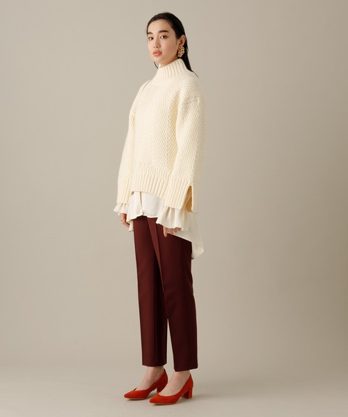 ADAM ET ROPE'（アダムエロペ）の「チャンキーニットプルオーバー（ニット/セーター・レディース・キナリ/ネイビー・FREE）」の8枚目の写真