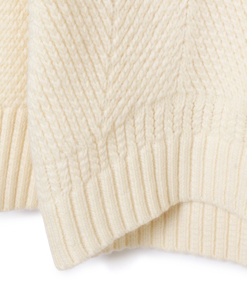 ADAM ET ROPE'（アダムエロペ）の「チャンキーニットプルオーバー（ニット/セーター・レディース・キナリ/ネイビー・FREE）」の13枚目の写真