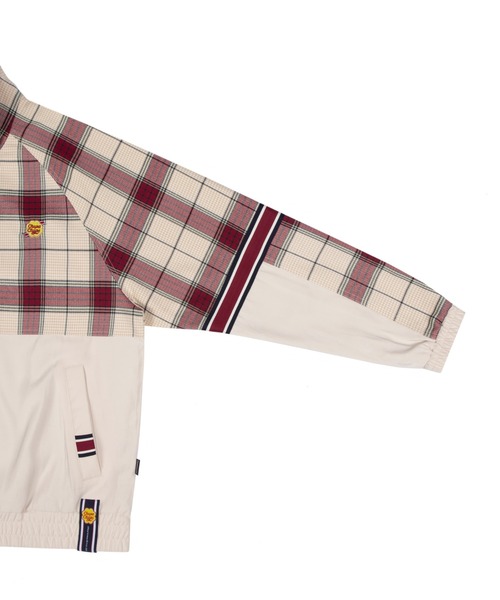 ROMANTIC CROWN（ロマンティッククラウン）の「【CHUPA CHUPS × ROMANTIC CROWN】CHECK JUMPER / チュッパチャップス × ロマンティッククラウン チェック ジャンパー（ブルゾン・メンズ・ネイビー/オートミール・SMALL/MEDIUM/LARGE）」の12枚目の写真
