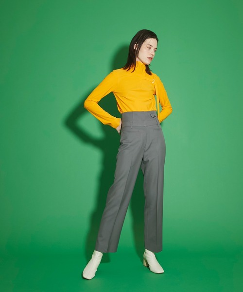 UNITED TOKYO(ユナイテッドトウキョウ)の「カマ―ベルトパンツ(その他パンツ・レディース・グレー/ミント・1/2)」の3枚目の写真