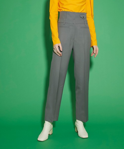 UNITED TOKYO(ユナイテッドトウキョウ)の「カマ―ベルトパンツ(その他パンツ・レディース・グレー/ミント・1/2)」の5枚目の写真