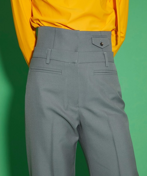 UNITED TOKYO(ユナイテッドトウキョウ)の「カマ―ベルトパンツ(その他パンツ・レディース・グレー/ミント・1/2)」の7枚目の写真