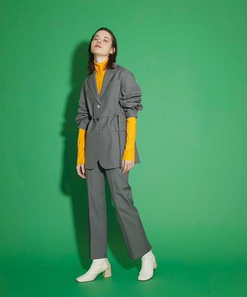 UNITED TOKYO(ユナイテッドトウキョウ)の「カマ―ベルトパンツ(その他パンツ・レディース・グレー/ミント・1/2)」の10枚目の写真