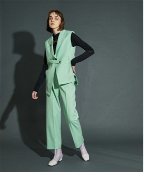 UNITED TOKYO(ユナイテッドトウキョウ)の「カマ―ベルトパンツ(その他パンツ・レディース・グレー/ミント・1/2)」の11枚目の写真