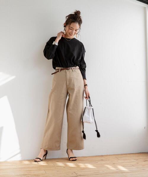 セール パンツ その他パンツ Web限定カラー サイズ ニュアンスカラーワイドパンツ その他パンツ Coen コーエン のファッション