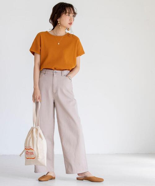 coen（コーエン）の「【WEB限定カラー/サイズ】ニュアンスカラーワイドパンツ#（その他パンツ・レディース・ピンク/ライム/オリーブ/ベージュ/ライトブルー/モカ・X-LARGE/LARGE/X-SMALL/SMALL/MEDIUM）」の16枚目の写真