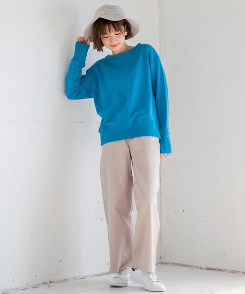 coen（コーエン）の「【WEB限定カラー/サイズ】ニュアンスカラーワイドパンツ#（その他パンツ・レディース・ピンク/ライム/オリーブ/ベージュ/ライトブルー/モカ・X-LARGE/LARGE/X-SMALL/SMALL/MEDIUM）」の20枚目の写真