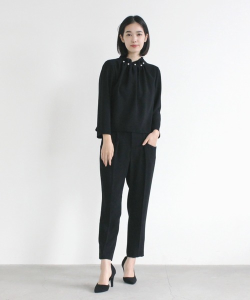 kaene（カエン）の「パールボタンパンツ【セットアップ対応】（スーツ 