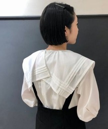 Ray BEAMS | MIYAO × Ray BEAMS / 別注 タックカラー ハーフスリーブ ブラウス(シャツ/ブラウス)