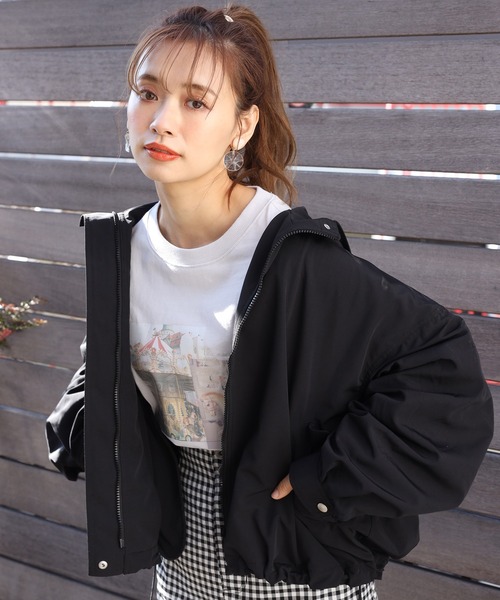 one after another NICE CLAUP（ワンアフターアナザーナイスクラップ）の「ベーシックマウンテンパーカー（マウンテンパーカー・レディース・アイボリー/ブラック/ブラック系その他/ラベンダー/ベージュ・FREE）」の20枚目の写真