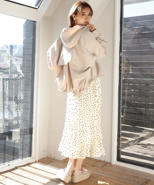 one after another NICE CLAUP（ワンアフターアナザーナイスクラップ）の「ベーシックマウンテンパーカー（マウンテンパーカー・レディース・アイボリー/ブラック/ブラック系その他/ラベンダー/ベージュ・FREE）」の15枚目の写真