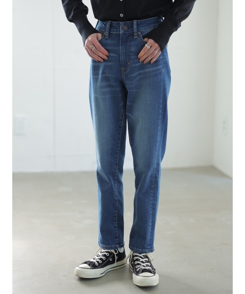 rem closet（レムクローゼット）の「ストレートフィットデニム（デニムパンツ・レディース・ブルー系その他/ワンウォッシュ・1/0）」の2枚目の写真