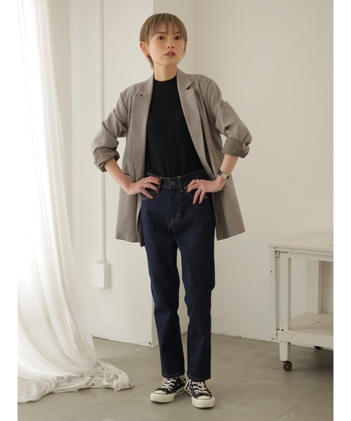 rem closet（レムクローゼット）の「ストレートフィットデニム（デニムパンツ・レディース・ブルー系その他/ワンウォッシュ・1/0）」の7枚目の写真