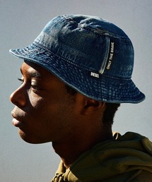DIESEL | メンズ キャップ バケットハット デニム ロゴラベル(キャップ)