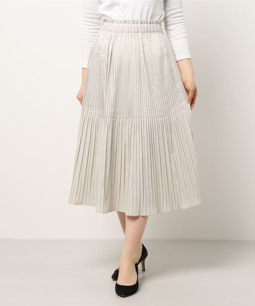 flower（フラワー）の「フレアプリーツスカート（スカート・レディース・ブラック/アイボリー・FREE）」の17枚目の写真