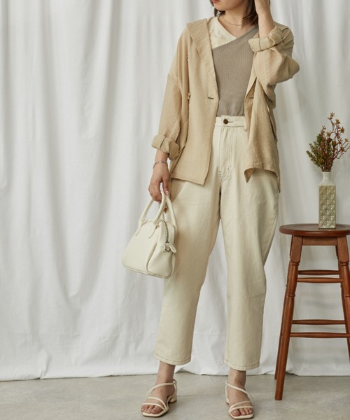 Amourire（アムリール）の「ルーズバルーンテーパードPT（その他パンツ・レディース・ブラック/インディゴブルー/アイボリー・M）」の2枚目の写真