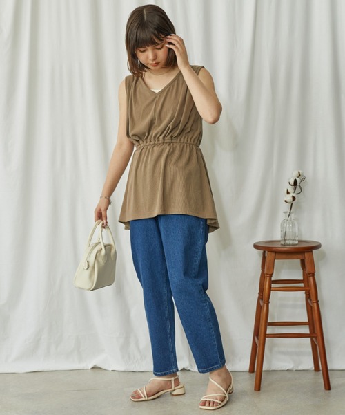 Amourire（アムリール）の「ルーズバルーンテーパードPT（その他パンツ・レディース・ブラック/インディゴブルー/アイボリー・M）」の8枚目の写真