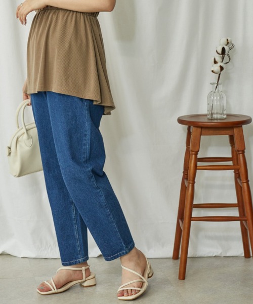 Amourire（アムリール）の「ルーズバルーンテーパードPT（その他パンツ・レディース・ブラック/インディゴブルー/アイボリー・M）」の4枚目の写真