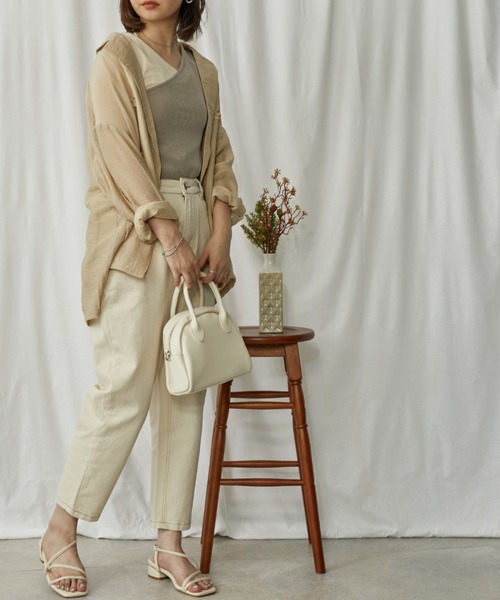 Amourire（アムリール）の「ルーズバルーンテーパードPT（その他パンツ・レディース・ブラック/インディゴブルー/アイボリー・M）」の14枚目の写真