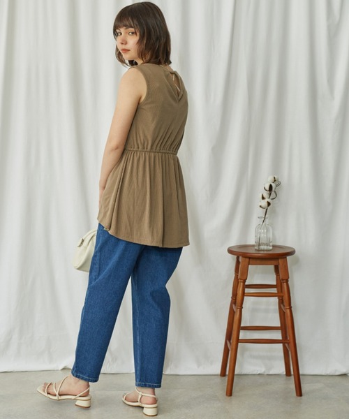 Amourire（アムリール）の「ルーズバルーンテーパードPT（その他パンツ・レディース・ブラック/インディゴブルー/アイボリー・M）」の12枚目の写真