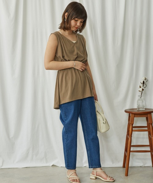 Amourire（アムリール）の「ルーズバルーンテーパードPT（その他パンツ・レディース・ブラック/インディゴブルー/アイボリー・M）」の6枚目の写真