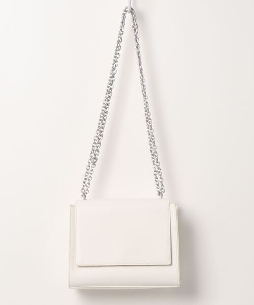 SPIRALGIRL(スパイラルガール)の「2wayスクエアチェーンバッグ(ショルダーバッグ・レディース・ブラック/オフホワイト・FREE)」の12枚目の写真