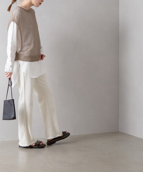 SpRay(スプレイ)の「フィッシュネットベスト(ベスト・レディース・ブラック/アイボリー/モカ・FREE)」の11枚目の写真