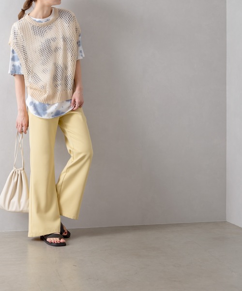 SpRay(スプレイ)の「フィッシュネットベスト(ベスト・レディース・ブラック/アイボリー/モカ・FREE)」の8枚目の写真