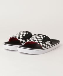 VANS（バンズ）の「VANS ヴァンズ ULTRACUSH SLIDE-ON ウルトラクッシュスライドオン VN0A3WLE5GU (CHK)BLK/T.WHT（サンダル）」